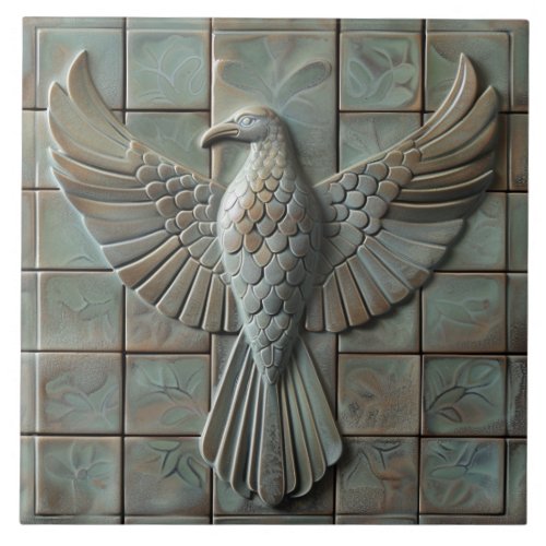 Eagle Bird Stone Effect Ceramic Tile