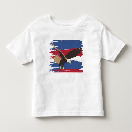 Eagle Bird USA Patriotic American Flag  Toddler T_shirt