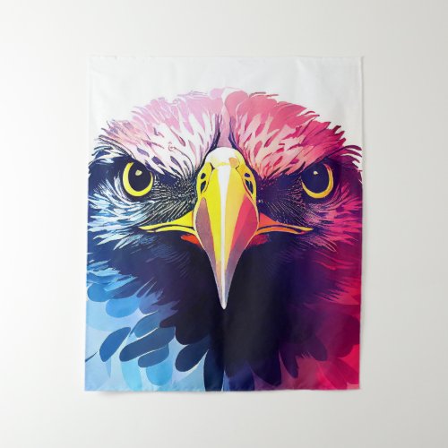 Eagle Bird Wild Nature Animal Color Art Painting Tapestry