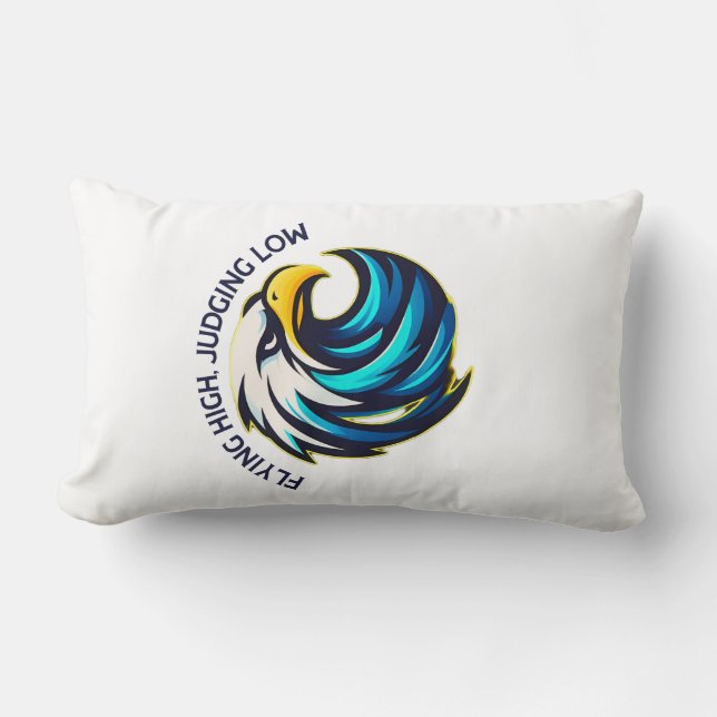 Eagle Birds Lumbar Pillow (Front)