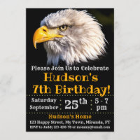 Eagle birthday invitation