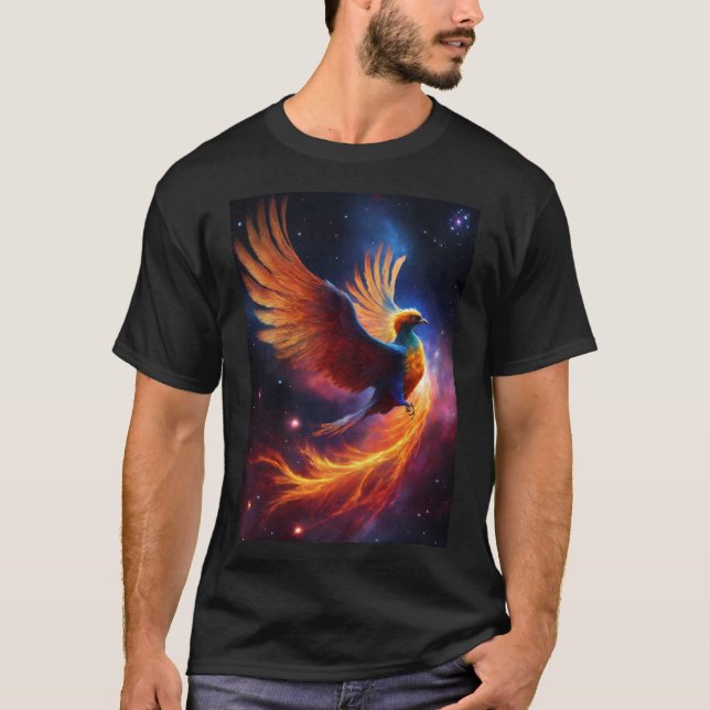 Eagle Blaze: Fiery  Design T-Shirt" T-Shirt (Front)