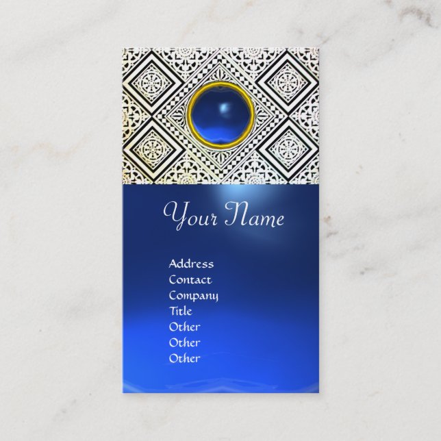 EAGLE ,blue sapphire Business Card (Front)