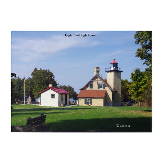 Eagle Bluff Lighthouse acrylic wall art (Front)