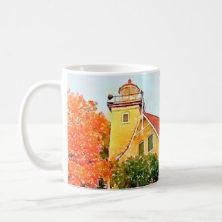 Eagle Bluff Lighthouse, Door County, Wisconsin Coffee Mug
