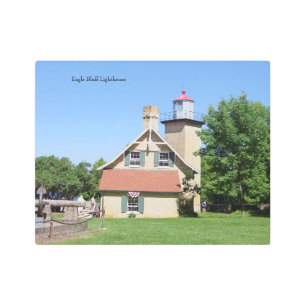 Eagle Bluff Lighthouse metal wall art