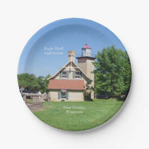Eagle Bluff Lighthouse paper plate