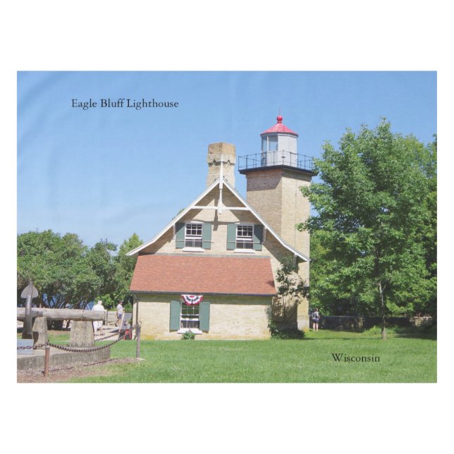 Eagle Bluff Lighthouse table cloth (Front (Horizontal))