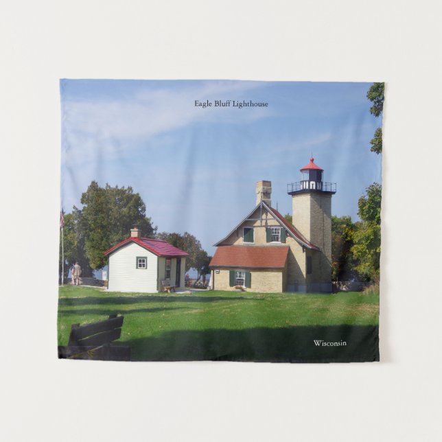 Eagle Bluff Lighthouse tapestry (Front (Horizontal))