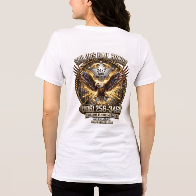 Eagle Break-Out Women's T-Shirt Tri-Blend Shirt (Back)