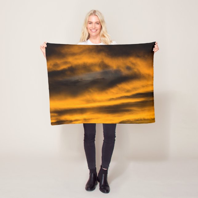 eagle burnout fleece blanket (In Situ)