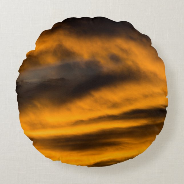 eagle burnout round pillow (Front)