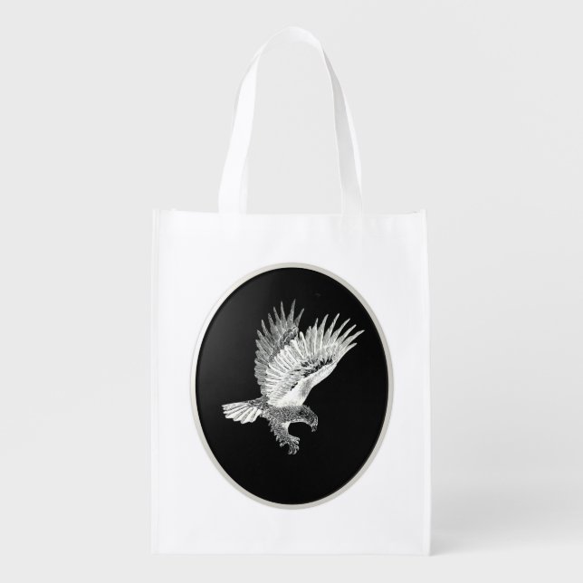                                 Eagle by Night  Grocery Bag (Front)