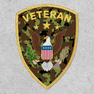 Eagle Camo Veteran Patch