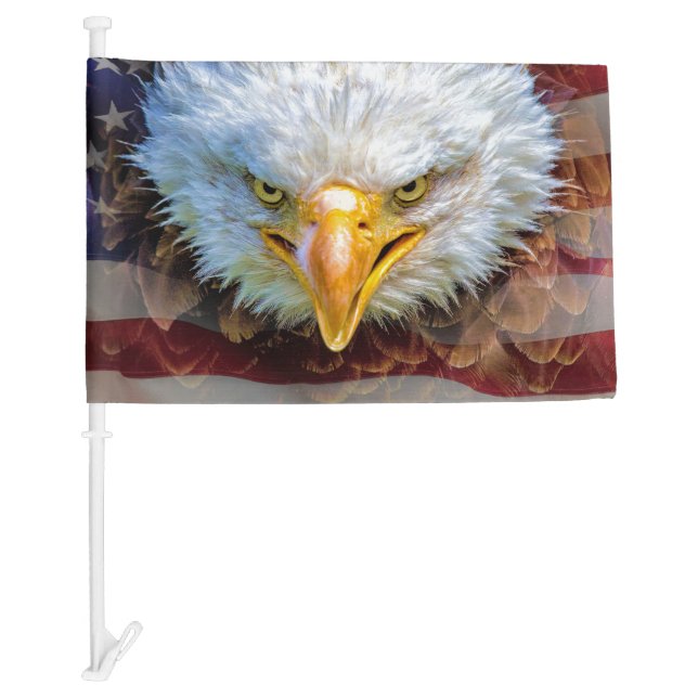 Eagle Car Flag 2 See Back (Front)