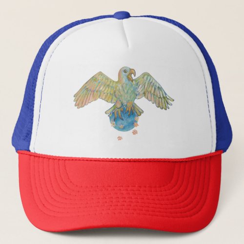 Eagle Carrying Earth   Trucker Hat