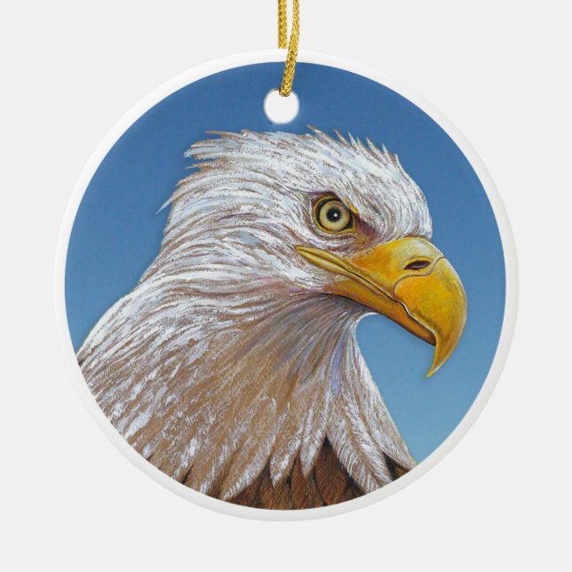 Eagle Ceramic Ornament (Front)