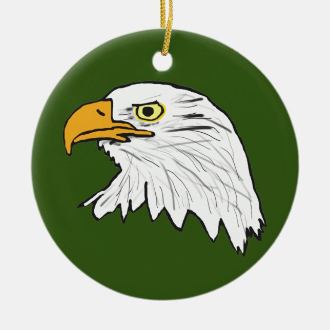 Eagle Ceramic Ornament (Front)