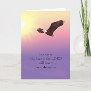 Eagle Christian Encouragement Strength Hope Card