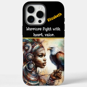Eagle-clad warrior queen of strength iPhone 16 pro max case