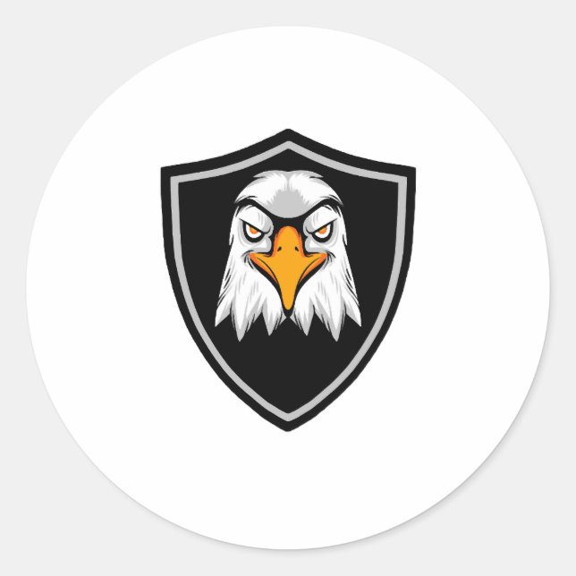 Eagle Classic Round Sticker (Front)
