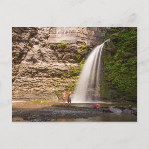 Eagle Cliff Falls, Havana Glen, New York Postcard