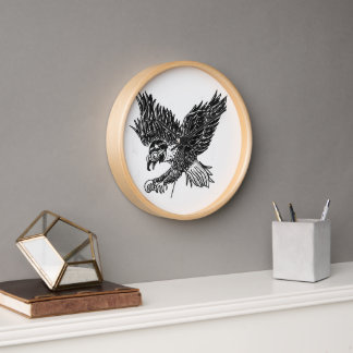 Eagle clock face