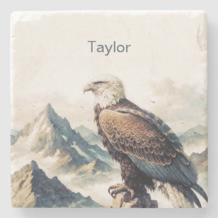 Eagle Coaster, Personalized Stone Coaster