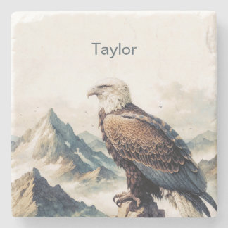 Eagle Coaster, Personalized  Stone Coaster