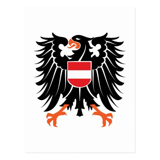 Eagle coat of arms Austria Eagle crest Austria Postcard | Zazzle.com