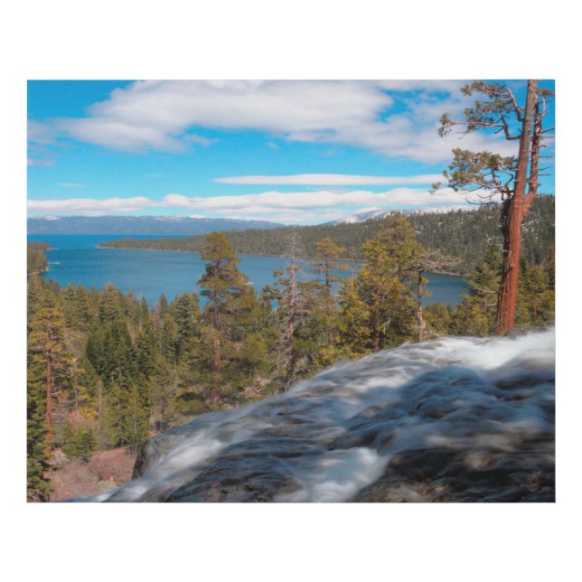 Eagle Creek Falls, South Lake Tahoe Faux Canvas Print (Front)
