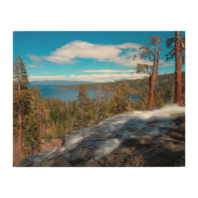 Eagle Creek Falls, South Lake Tahoe Wood Wall Art (Front)