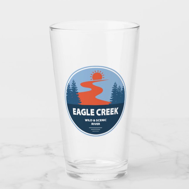 Eagle Creek Wild And Scenic River Glass (Front)