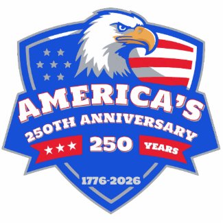 Eagle Crest Badge—United States 250 Tribute Pride Cutout