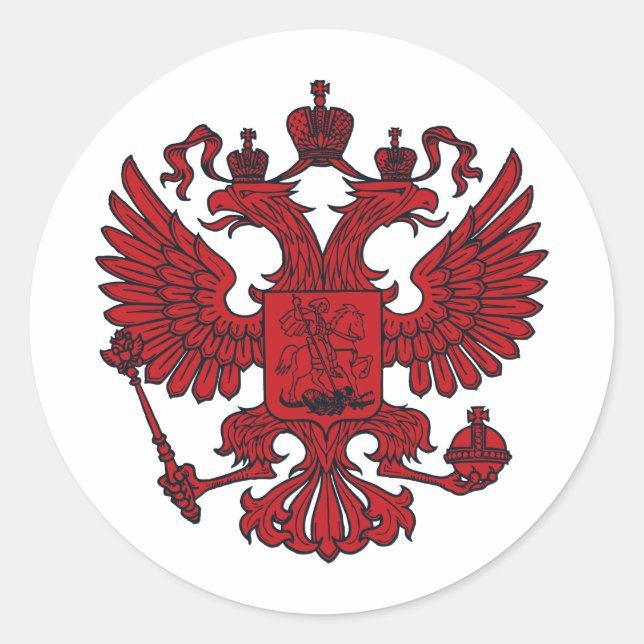 eagle crest classic round sticker (Front)