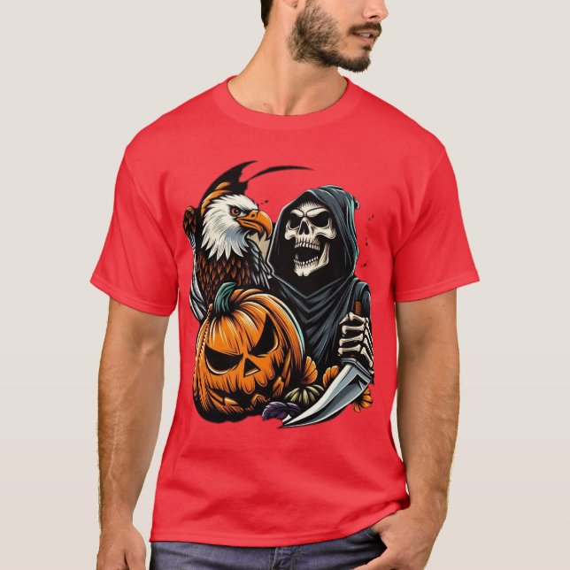 "Eagle Crypt Keeper: Guardians of the Haunted Real T-Shirt (Front)