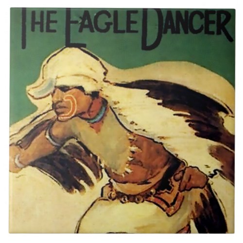 Eagle Dancer Western Art by Gerald Cassidy Ceramic Tile