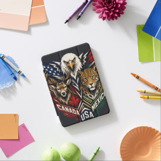 Eagle Deer Jaguar Nature Art iPad Mini Cover