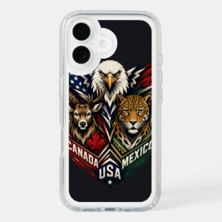 Eagle Deer Jaguar Nature Art iPhone 16 Case