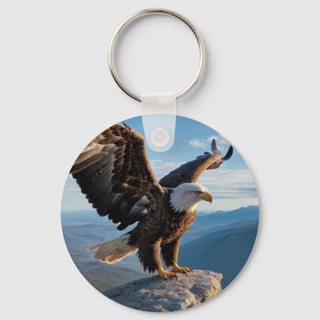 Eagle design key keychain (Front)