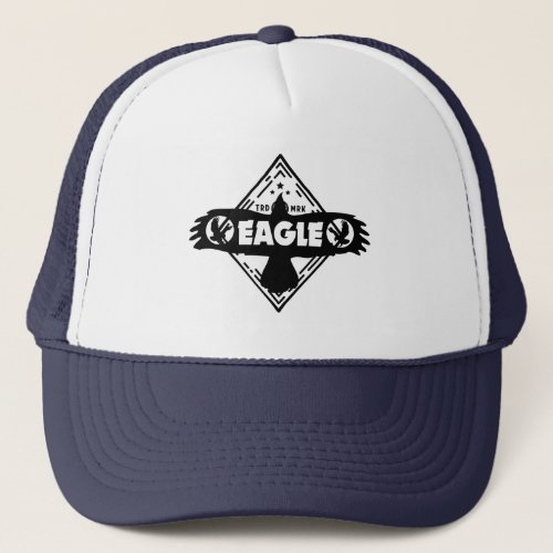 Eagle design logo hat for all your activities trucker hat