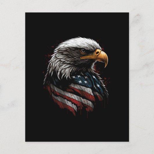 eagle design with american flag (Front)
