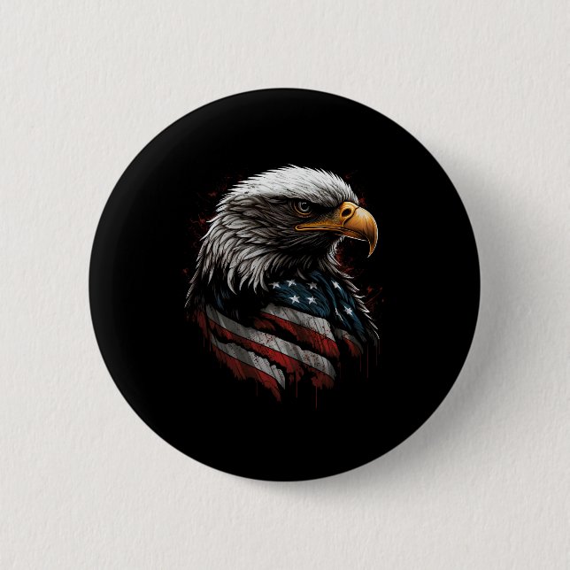 eagle design with american flag button (Front)