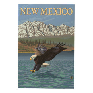 Eagle DivingNew Mexico Wood Wall Art