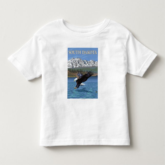 Eagle DivingSouth Dakota Toddler T-shirt (Front)