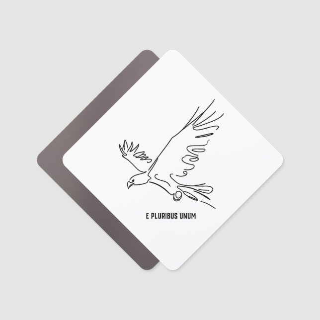Eagle - E Pluribus Unum Car Magnet (Front)