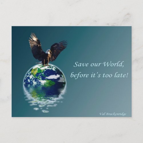 Eagle Earth Day Series II Postcard
