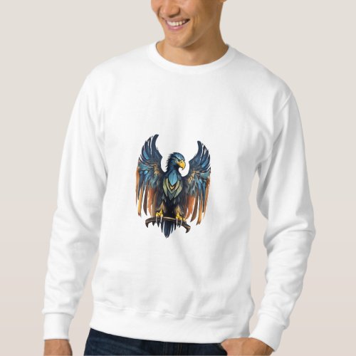 Eagle Elegance Majestic Flight T_Shirt Design Sweatshirt