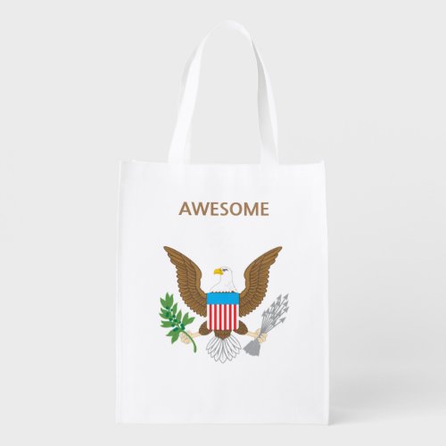Eagle Emblem Grocery Bag