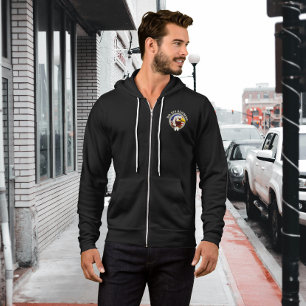 Eagle Emblem USA Flag   DD 214 Alumni Black Hoodie